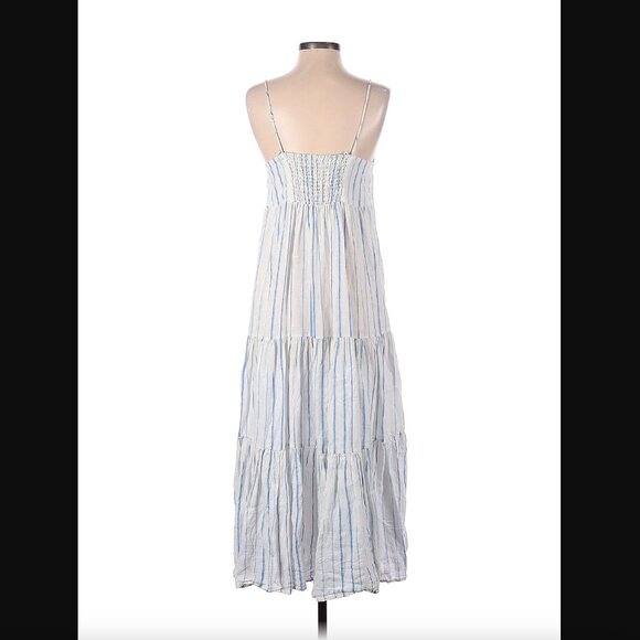 Madewell 100% Linen Maxi Dress Size 4 - Picture 2 of 6